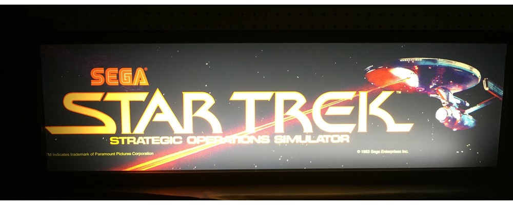 Star Trek Arcade Marquee - Lightbox - Sega